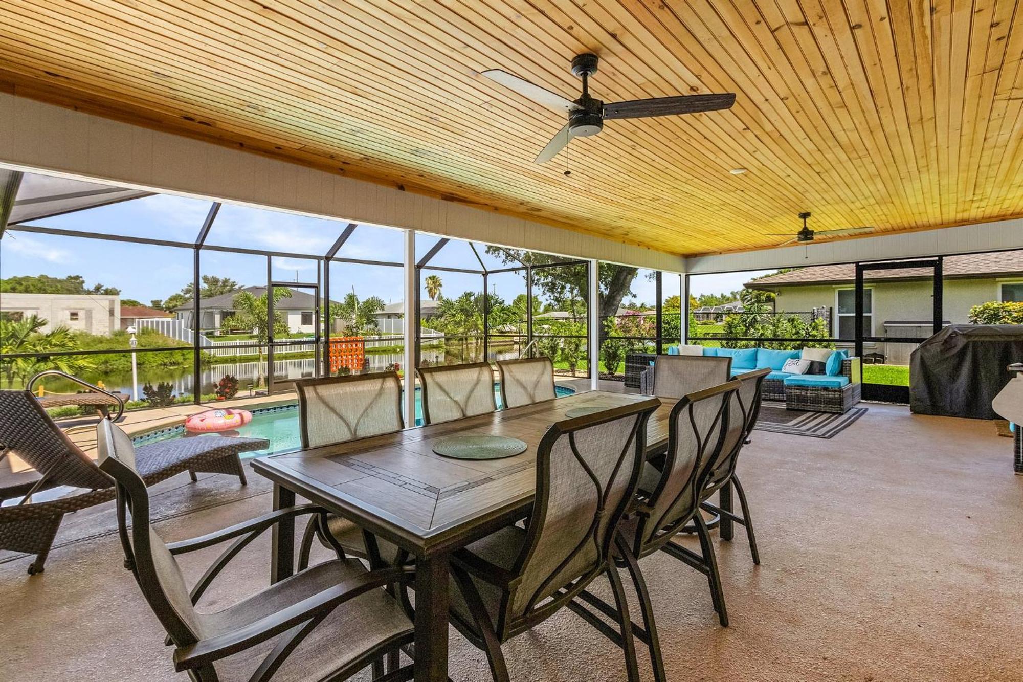 Cozy Retreat, Heated Pool, Water Canal, Bikes,3 Bedroom Cape Coral Exterior foto